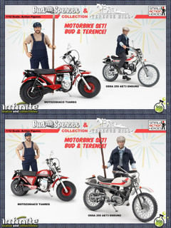 Infinite Statue 1:12 BUD SPENCER & TERENCE HILL Motorcycle [IK-90040]