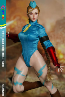 1/6 Play Toy Blue Fighting Female Warrior Action Figure [PT-P020B]