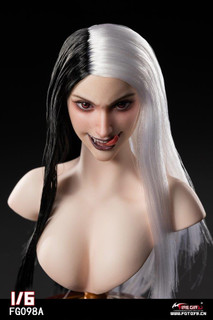 Fire Girl Toys 1/6 The The Witch Head with Black & White [FG-098A]