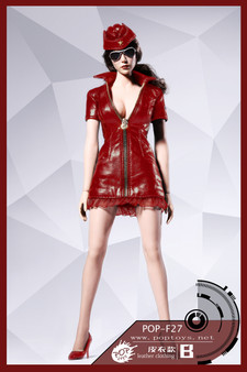 1:6 POP Toys Spring New Women's Coat in Red [POP-X38C] - EKIA Hobbies