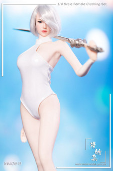 [MM-06B] Manmodel Miss 2B's White Swimsuit Set for Female Figure