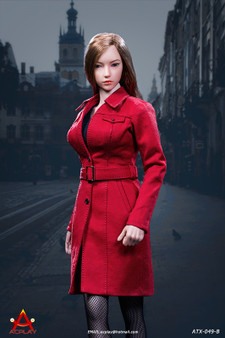 [AP-ATX049B] 1/6 Female Trench Coat in Red by ACPLAY