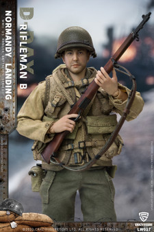 CrazyFigure 1/12 WWII U.S. Rangers On D-Day Machine Rifleman A [CF
