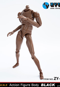 ZY Toys 1/6 New Design Wide-shouldered Afican American Body [ZY-NB004]