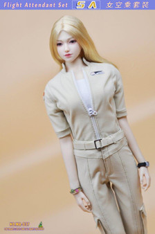Cuke Toys Grey Flight Attendant Set H 1/6 Clothing Set [CK-MA026A