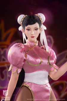 Star Man 1:6 Female fighter Chun-Li Purple Cheongsam Figure [MS