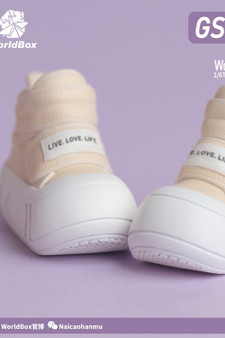 World Box 1/6 White Platform Shoes [WB-GS005W]