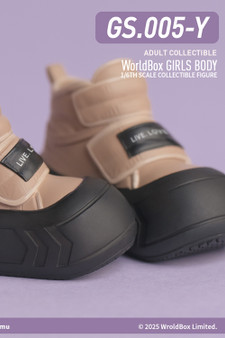 World Box 1/6 Tan Platform Shoes [WB-GS005Y]