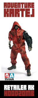THREEA Adventure KARTEL-HoodZomb Red (3A-KARTEL-HZR) THREEA Adventure KARTEL-HoodZomb Red (3A-KARTEL-HZR)