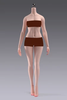 ANT 1/6 Yi Rou Flexible Seamless Female Pale Skin Painted Body [ANT-YM505B]