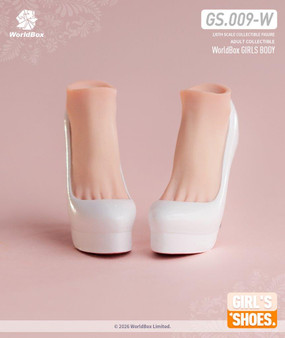 World Box 1/6 Black Waterproof Platform High Heels [WB-CA009B]
