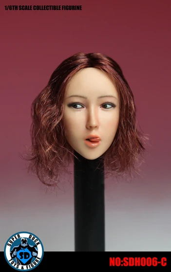 [SUD-SDH006C] Super Duck Asian Headsculpt with Curly Red Hair