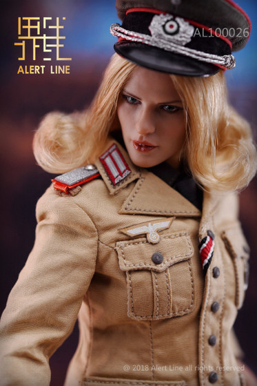 AL-100026] Alert Line 1:6 WWII German Afrika Female Officer Figure