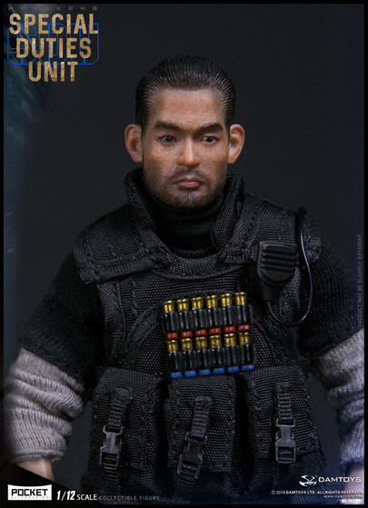 DAM-PES007] 1/12 Pocket Elite Hong Kong SDU Fai Sir Figure by DAM
