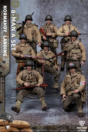 1:12 Crazy Figure WWII U.S. Army On D-Day Deluxe Edition [CF