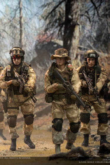 1:12 Crazy Figure US Military 75th Rangers & Delta Special Force