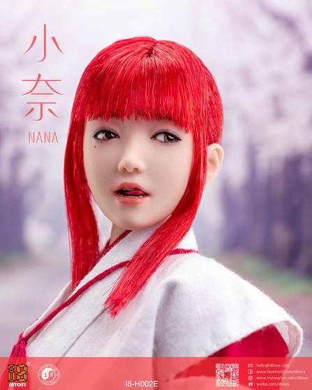 彩奈　ミニチュア i8TOYS 1/6 NaNa Girl Action Figure Head [i8-H002E] - EKIA Hobbies