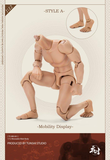 Tunshi Studio 1/12 Male Body Style A Normal Arms Figure [TSS-MB001