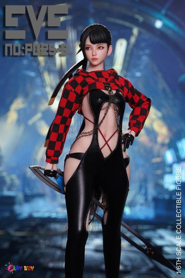1/6 Play Toy EVE in Black Collector Action Figure [PT-P025B