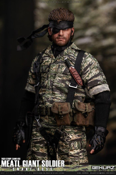 1/6 EKUAZ STUDIO MEATL GIANT SOLDIER SNAKE BOSS TIGER STRIPE CAMO