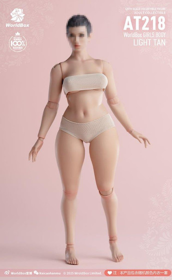 World Box 1/6 Plus-Size Girl Action Figure Body Light Tan [WB