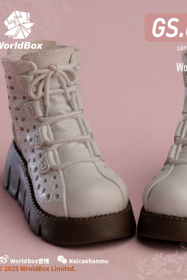 World Box 1/6 Japanese Winter Girl's White Boots [WB-GS01W] - EKIA