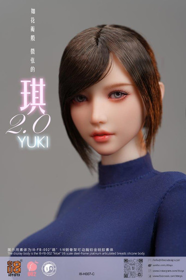 yuki.　0228 i8TOYS 1/6 Yuki 2.0 Female Figure Head [i8-H007C] - EKIA Hobbies