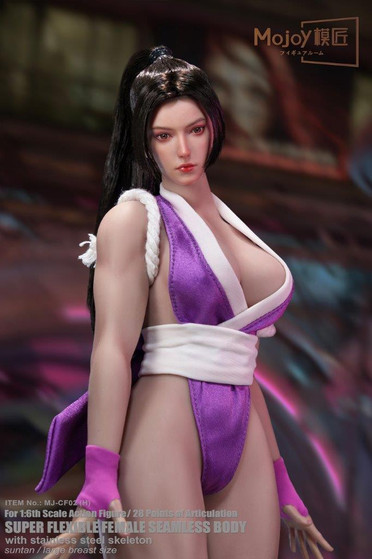 Mojoy Studio 1:6 Fighting Style Figure, Non-detachable Feet, Large Bust, Tan Skin [MJ-CF02H]