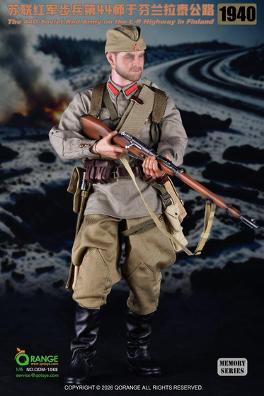 QO Toys 1/6 The 44D Soviet Red Army on the L-R Highway in Finland 1940 Accessories [QOM-1068]