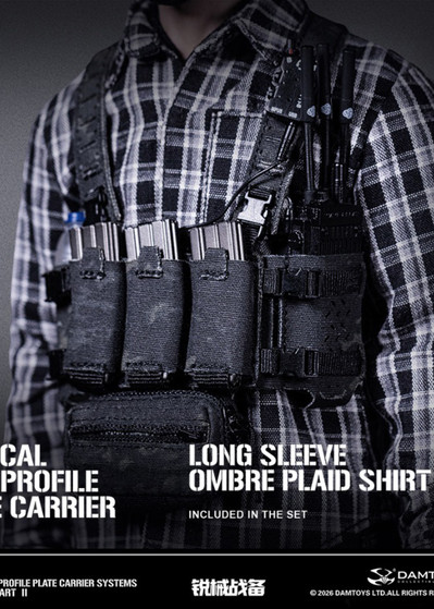 Dam Toys 1/6 TACTICAL LOW PROFILE PLATE CARRIER SYSTEMS MCBK VERSION [DAM-VSF02A]