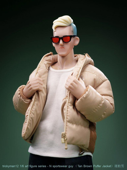Tricky Man12 1/12 Sportswear Guy Tan Brown Figure [TM-FB10150D]