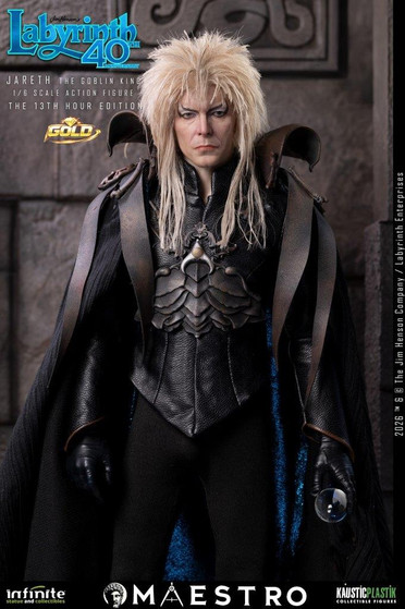 1/6 Infinite Statue  LABYRINTH JARETH THE GOBLIN KING THE 13TH HOUR EDITION GOLD Figure [IK-32525]