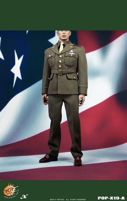 [POP-X19A] POP Toys WWII US Army Officer Uniform Set A in 1:6 Scale ...