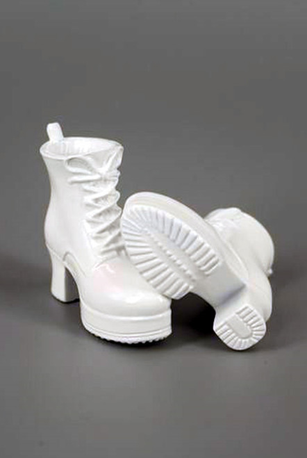 [ZY-16-24B] ZY Toys 1:6 Female Figure Boots in White - EKIA Hobbies