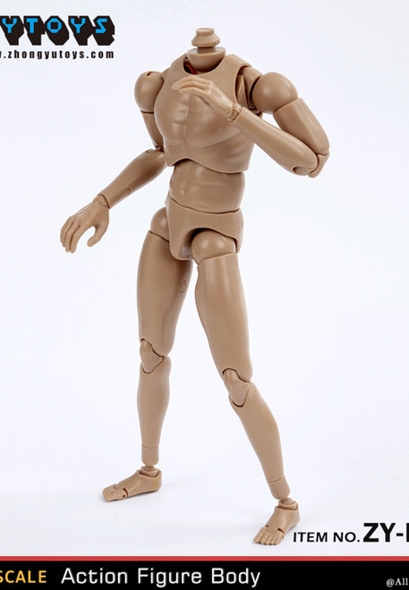 ZY Toys 1/6 New Design Wide-shouldered Body in Wheat Skin Color [ZY-NB002]  - EKIA Hobbies