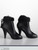[ZY-1012A] 1:6 Black Ankle Boots with Fur by ZY Toys