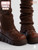 World Box 1/6 Japanese Winter Girl's Brown Boots [WB-GS01BR]