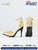  Toys Centre 1/6 Gold Pointed Toe High Heel Shoes [TCT-043A]