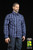 AFS Toys 1:6 Blue Men’s Plaid Shirt [AFS-X010A]