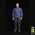 AFS Toys 1:6 Blue Men’s Plaid Shirt [AFS-X010A]