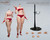 Mojoy Studio 1:6 Fighting Style Female Body without Head, Detachable Feet, Small Bust, White Skin [MJ-BD01]