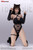 TBLeague 1/6 Alluring Kitty Girl Hourglass Curves in Platinum-Grade Silicone with Black Outfit [PL-SRDD02H]