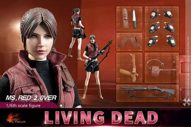 Hot Heart 1:6 Living Dead Ms Red 2.0 Version [HH-FD008D] - EKIA