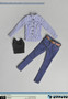 [ZY-5012] ZY TOYS 1/6 Plaid Shirt & Jeans Female Figure Accessory 