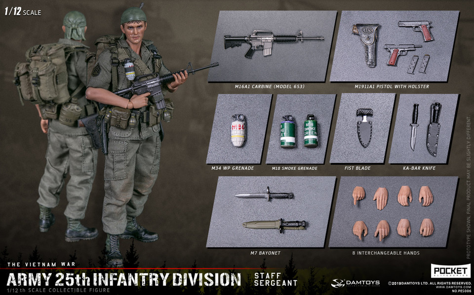 DAM-PES006] 1/12 ARMY 25th Infantry Division Private Staff