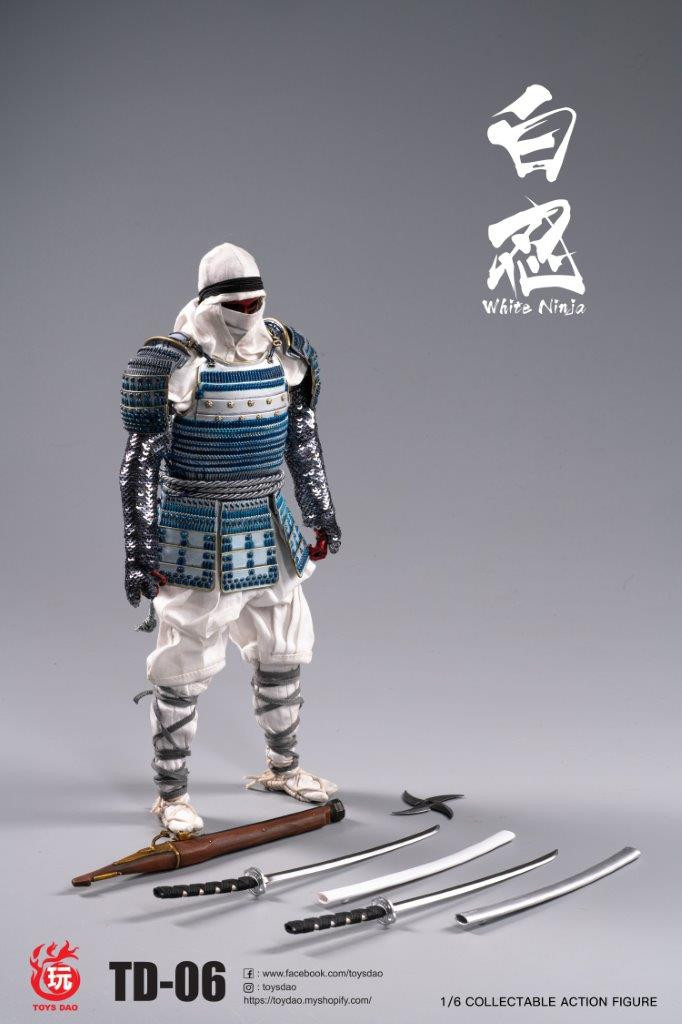 TD-06] 1/6 White Ninja Boxed Figure by Toys Dao - EKIA Hobbies