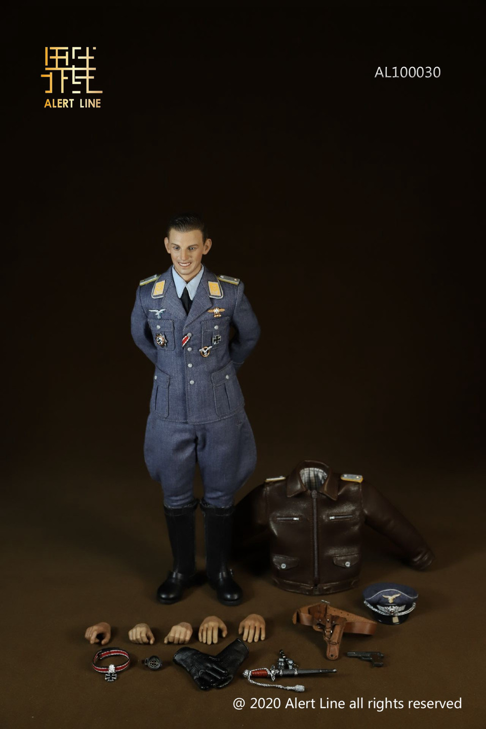 AL-100030] 1:6 WWII German Luftwaffe Fighter Ace Figure by Alert