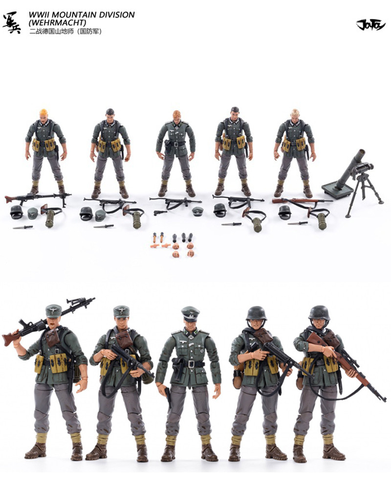 JT-0456] 1:18 WWII German Mountain Division Wehrmacht by JoyToy