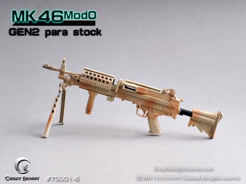 CD-75001-6] CRAZY DUMMY 1/6 MK46 MOD0 Gen2 Para Stock - Camouflage