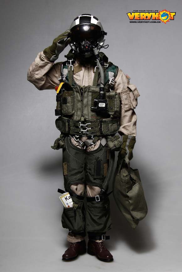 VH-1042S] Very Hot US Navy Pilot VFA-41 Black Knights 1:6